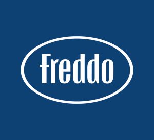 Logo Freddo with a background