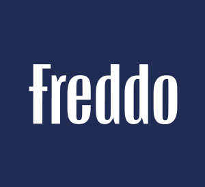 Logo Freddo with a background