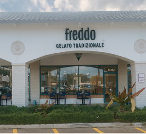 Web miniatura Boca Raton Logo Freddo with a background