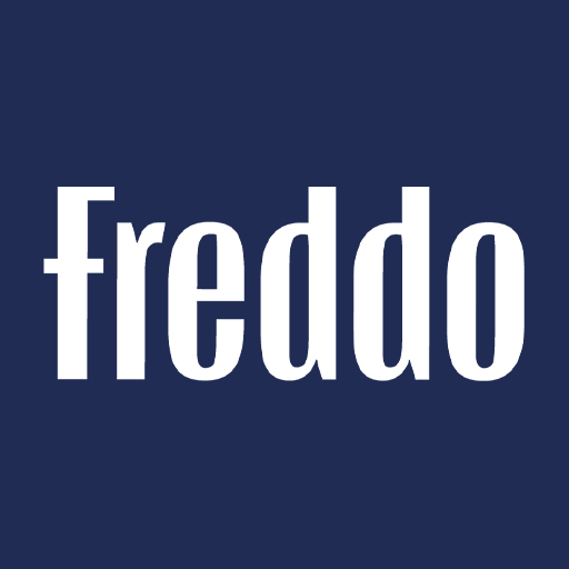 Logo Freddo with a background